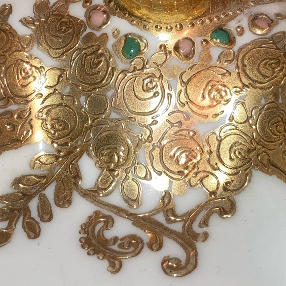 Antique Noritake Nippon Hand Painted Handled Nappy Bowl Early 1900s - Picture 12 of 16